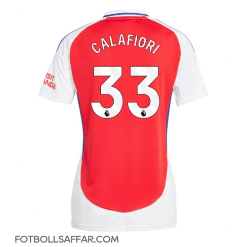 Arsenal Riccardo Calafiori #33 Hemmatröja Dam 2024-25 Kortärmad